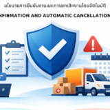 นโยบายการยืนยันงานและการยกเลิกงานโดยอัตโนมัติ
