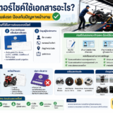 ส่งมอเตอร์ไซค์ใช้เอกสารอะไร